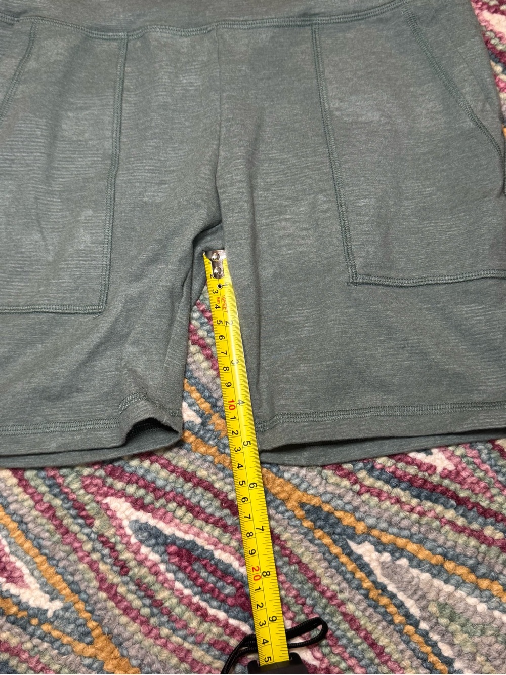 ▫️🫒 aerie High-Rise Pocketed Biker Shorts in Sage Green 🫒▫️ - Picture 4 of 6